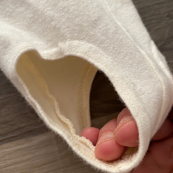 VTG 1980s Off White Stirrup Pants Womens S M - Picture 7 of 10